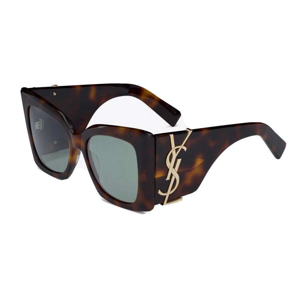 Saint Laurent SL M119 BLAZE 002 Havana Gold YSL LOGO AUTHENTIC Sunglasses - Picture 2 of 9